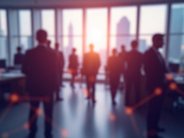 成功へと導く専門家チームの抽象的なイメージ