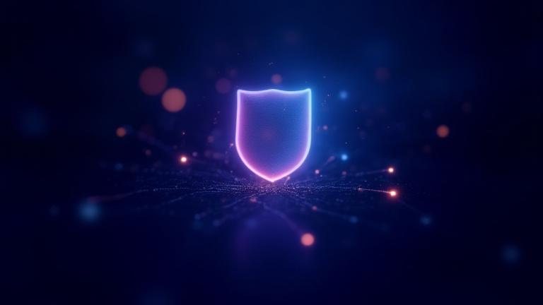 データのセキュリティとプライバシー保護を示す抽象的な画像